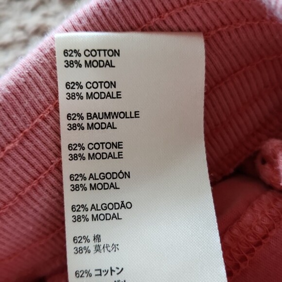 Anthropologie Saturday Sunday Harem Jogger Sweatpants, Coral Pink, Size M - Picture 7 of 10